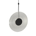 Load image into Gallery viewer, Meclisse LED Pendant - Satin Black Finish with Clear Glass
