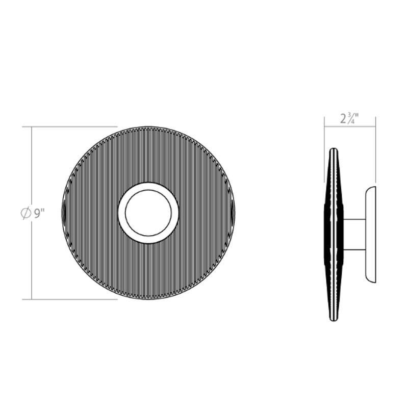 Meclisse LED Wall Sconce - Diagram