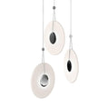 Load image into Gallery viewer, Meclisse 3 Light LED Pendant - Polished Chrome with Etched Glass
