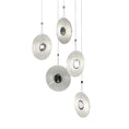 Load image into Gallery viewer, Meclisse 5 Light LED Pendant - Polished Chrome Finish with Clear Glass
