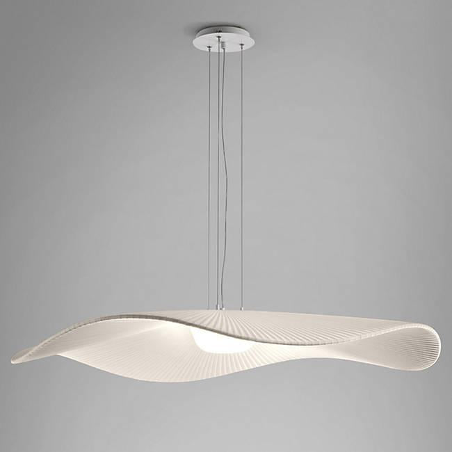 Mediterrania Small LED Pendant - Cream Ribbon Finish