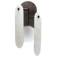 Load image into Gallery viewer, Megalith Wall Sconce Brushed Bronze White Onyx
