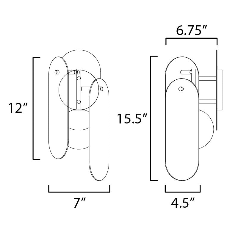 Megalith Wall Sconce Diagram