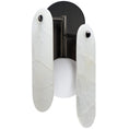 Load image into Gallery viewer, Megalith Wall Sconce Gunmetal White Onyx
