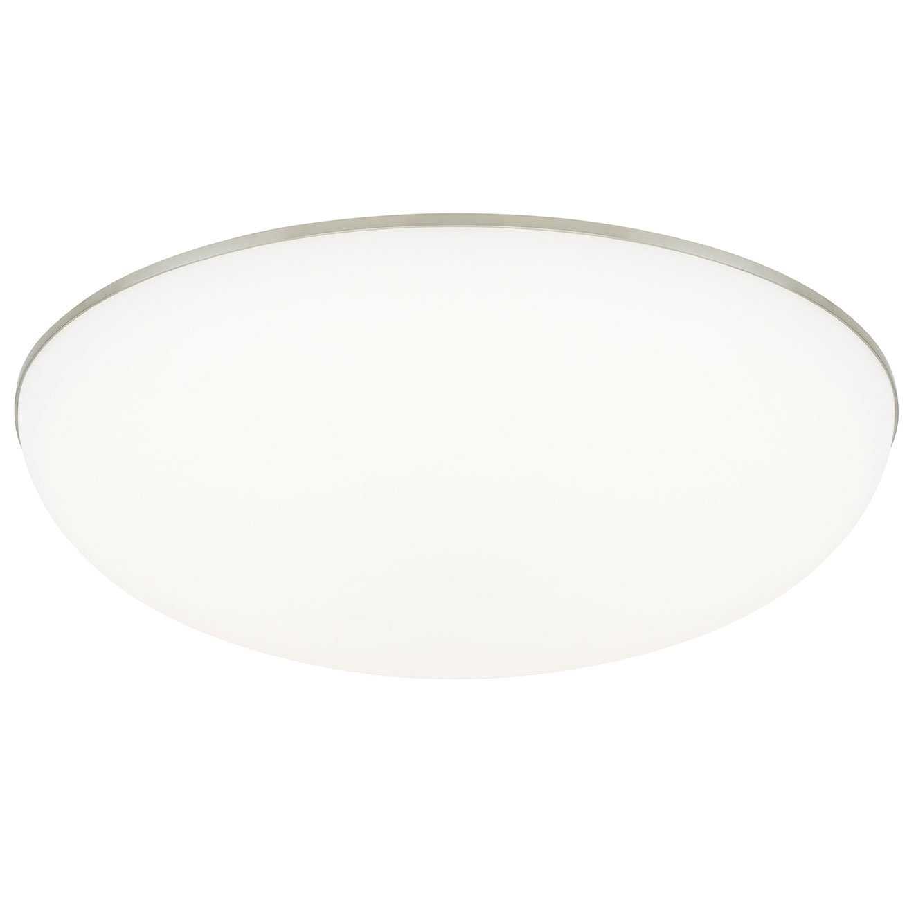 Megan Ceiling Flush Mount - Satin Nickel Finish