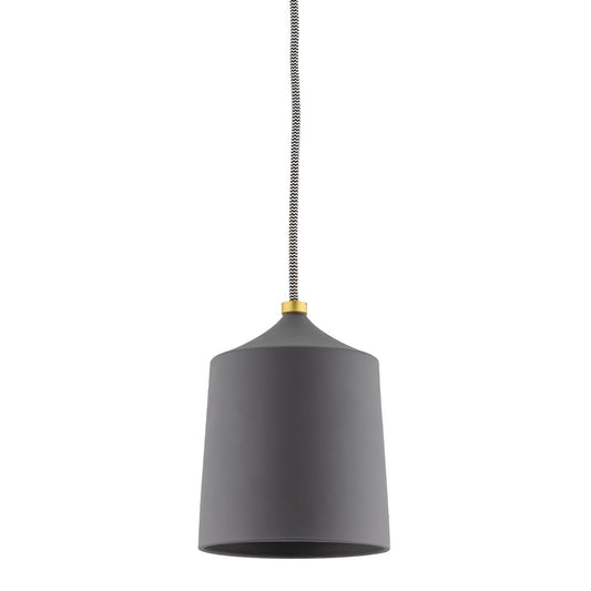 Megan Pendant - Matte Black/Aged Brass Finish