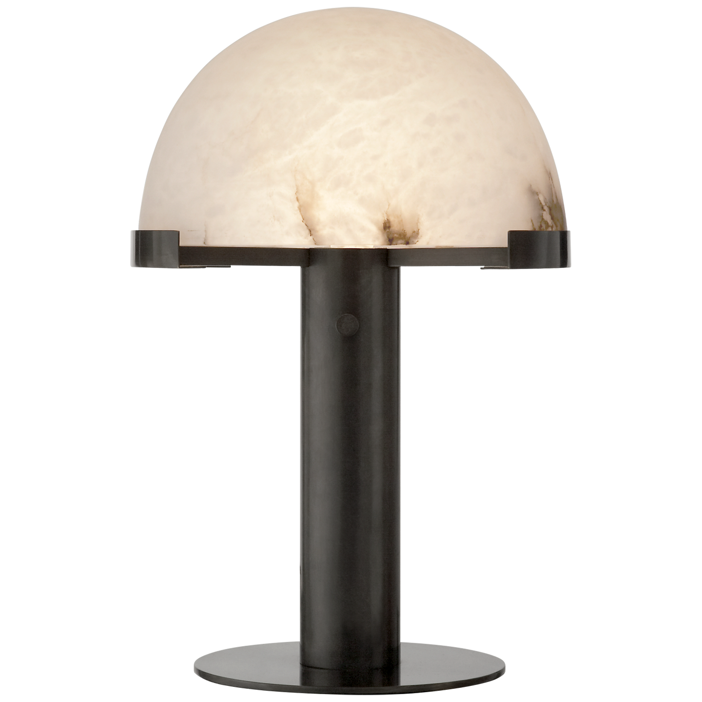 Melange Desk Lamp - Bronze Finish with Alabaster Shade