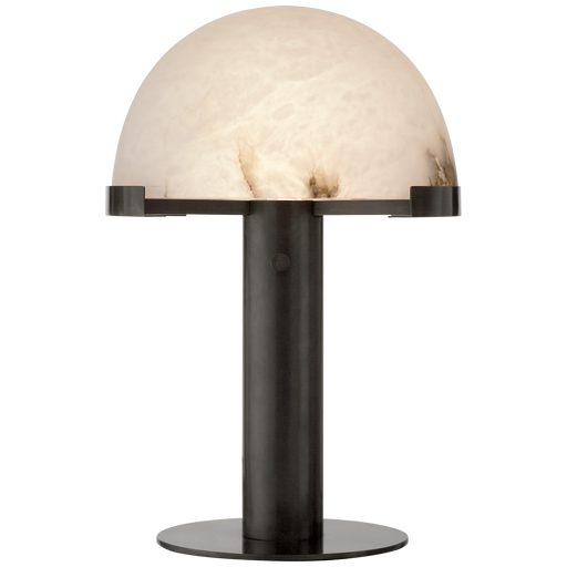 Melange Desk Lamp - Bronze Finish with Alabaster Shade