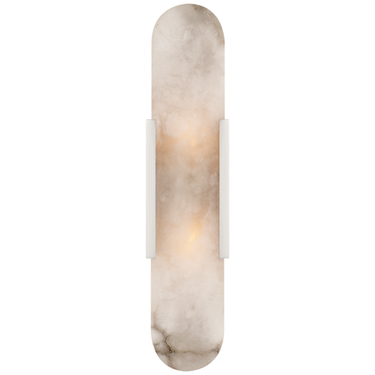 Melange Elongated Sconce - Polished Nickel