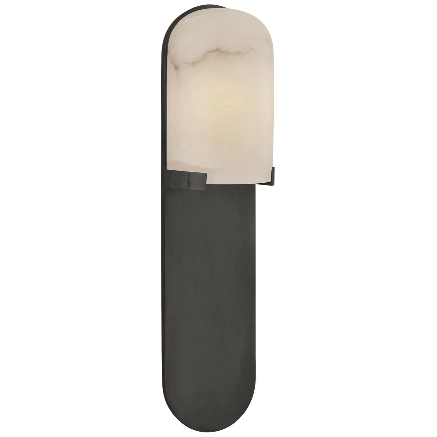 Melange Medium Elongated Pill Sconce - Bronze