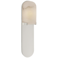 Load image into Gallery viewer, Melange Medium Elongated Pill Sconce - Polished Nickel
