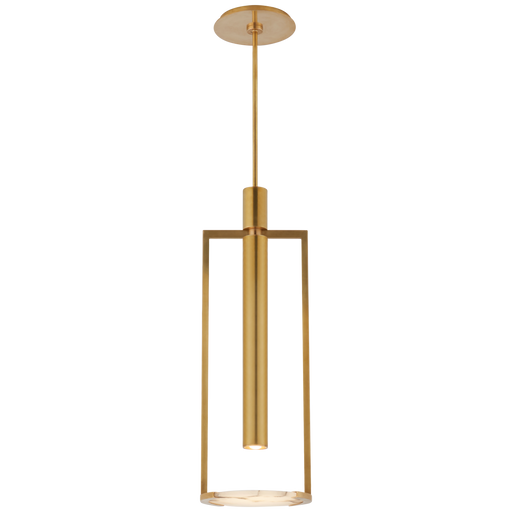 Melange Medium Floating Disc Pendant - Antique Burnished Brass