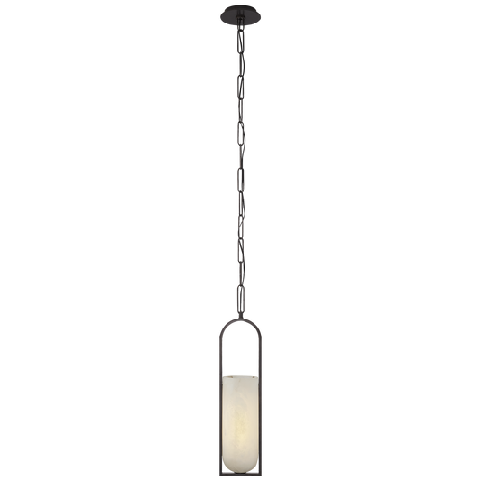 Melange Small Elongated Pendant - Bronze