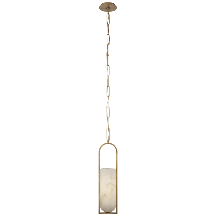 Melange Small Elongated Pendant - Antique Brass