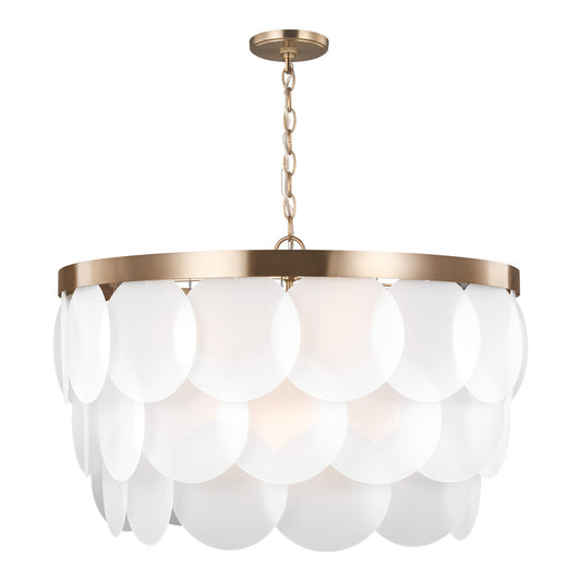 Mellita Large Pendant - Satin Brass Finish