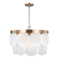 Load image into Gallery viewer, Mellita Medium Pendant - Satin Brass Finish
