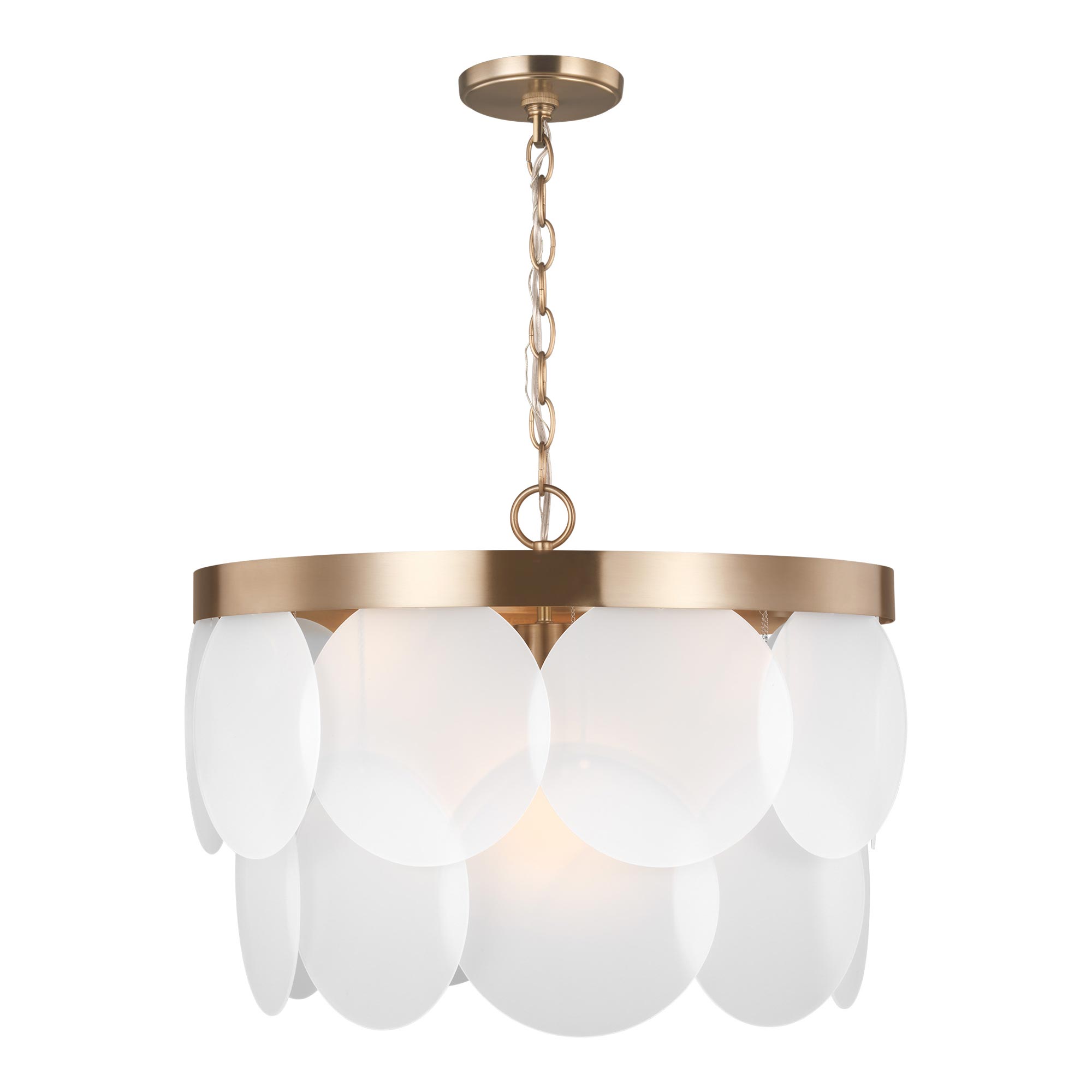 Mellita Medium Pendant - Satin Brass Finish