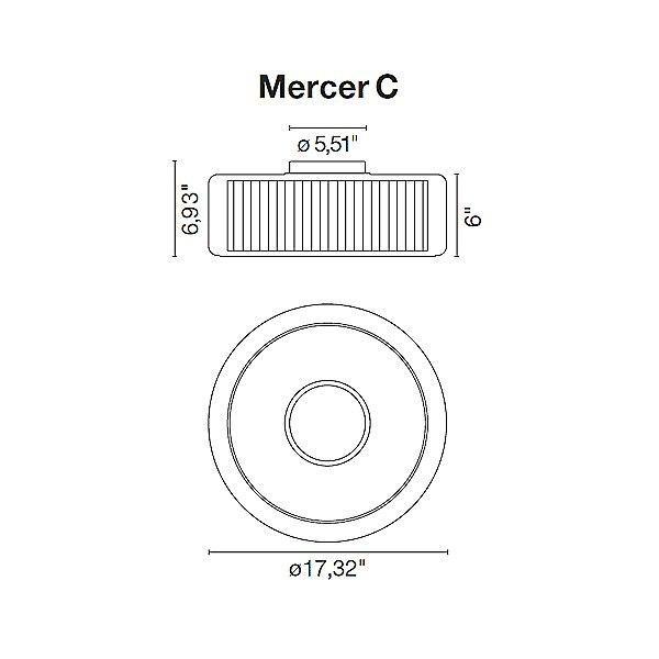 Mercer Ceiling Light - Diagram