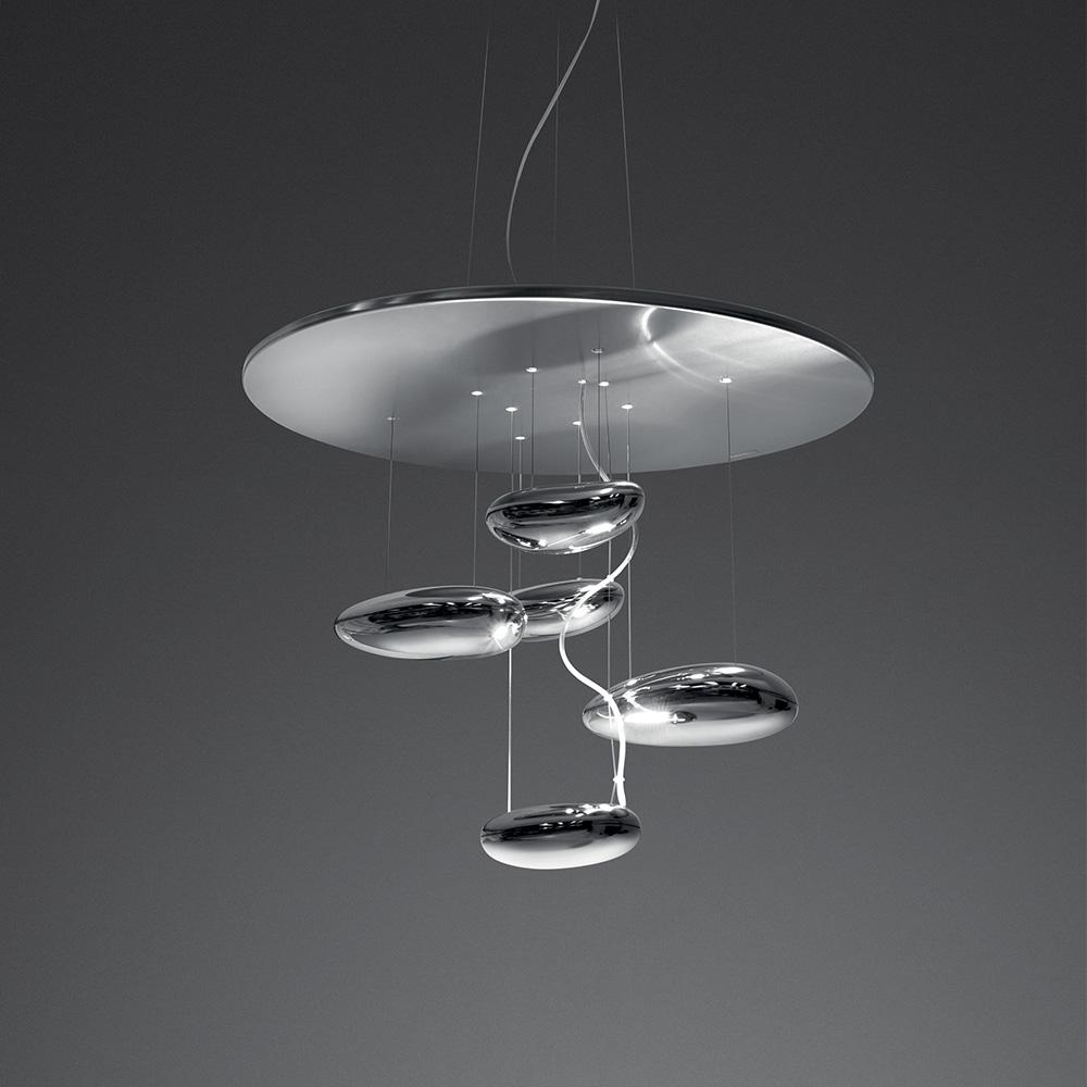 Mercury Small LED Ceiling Light - Polished Aluminum/Stainless Steel Finish