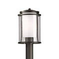 Load image into Gallery viewer, Meridian Outdoor Post Light - Coastal Dark Smoke Finish
