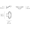 Load image into Gallery viewer, Mesmeri Wall Sconce - Diagram
