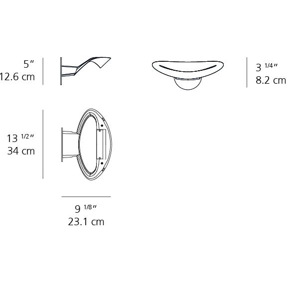 Mesmeri Wall Sconce - Diagram