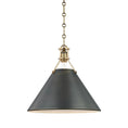 Load image into Gallery viewer, Metal No.2 Large Pendant - Antique/Distressed Bronze Finish
