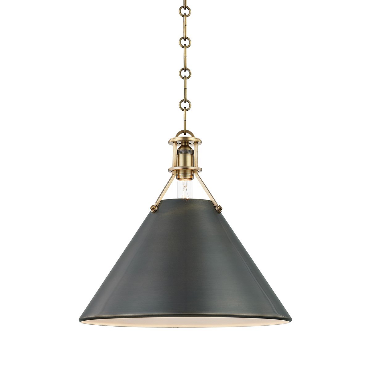 Metal No.2 Large Pendant - Antique/Distressed Bronze Finish