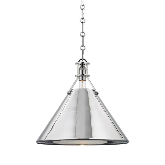 Metal No.2 Large Pendant - Polished Nickel Finish