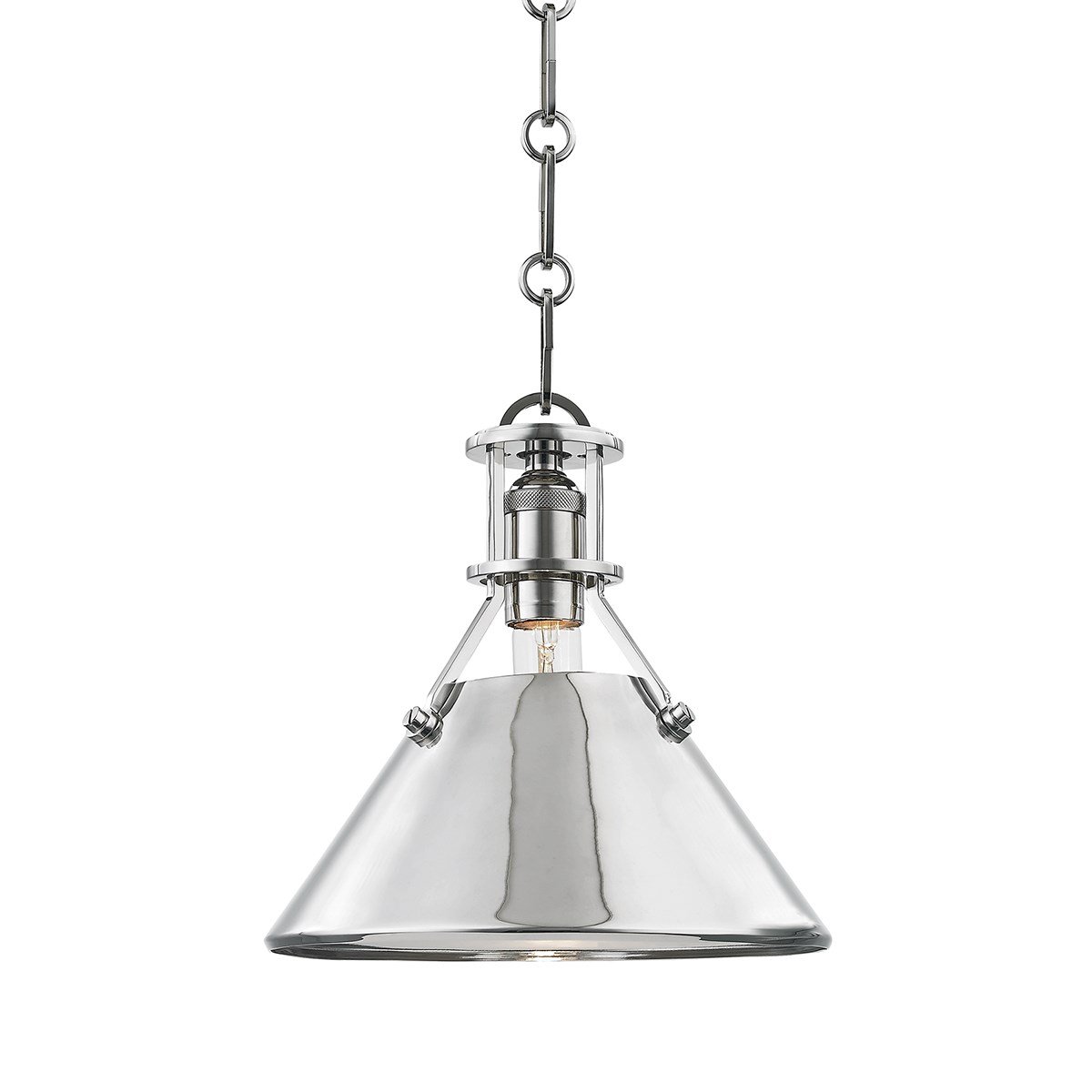 Metal No.2 Small Pendant - Polished Nickel Finish