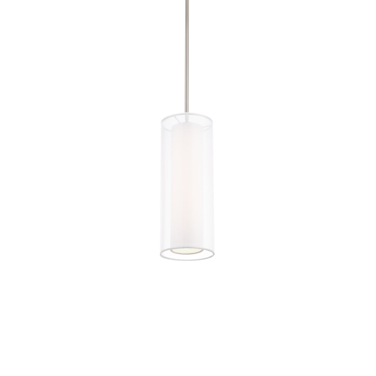 Metropolis Mini LED Pendant - Brushed Nickel Finish