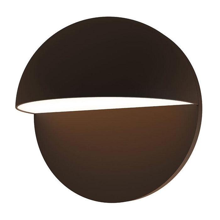 Mezza Cupola 8" LED Outdoor Wall Sconce - Textured Bronze Finish