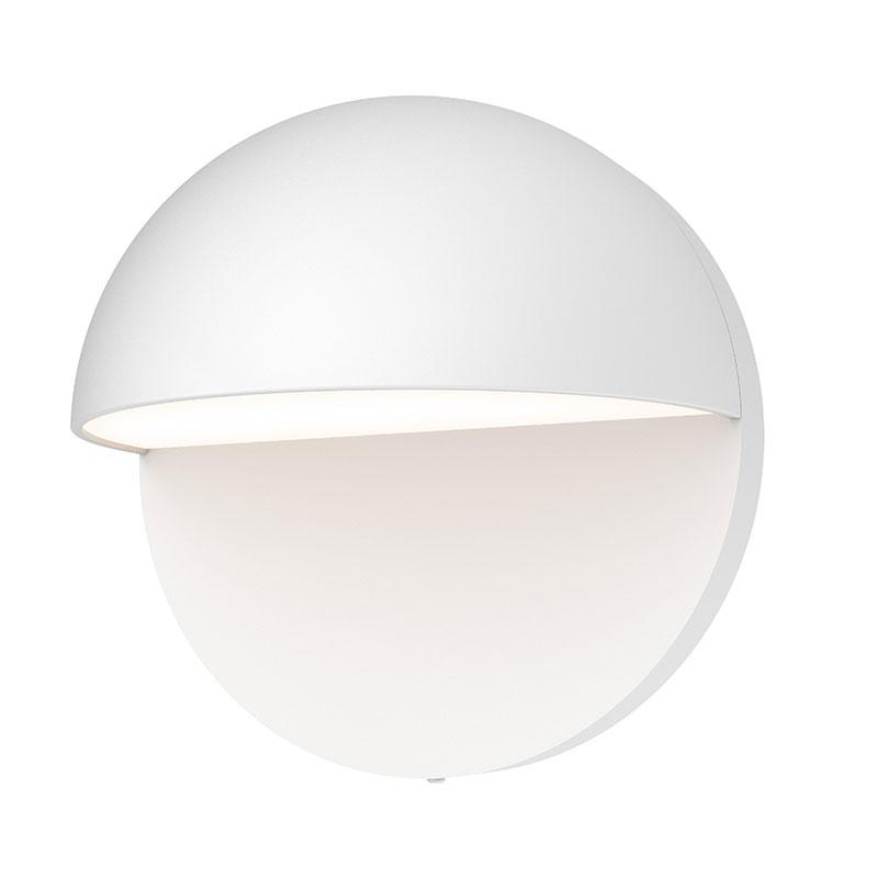 Mezza Cupola 5" LED Outdoor Wall Sconce - Textured White Finish