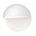 Mezza Cupola 5" LED Outdoor Wall Sconce - Textured White Finish