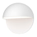 Mezza Cupola 8" LED Outdoor Wall Sconce - Textured White Finish