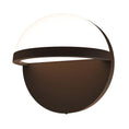 Load image into Gallery viewer, Mezza Vetro 5" LED Outdoor Wall Sconce - Textured Bronze Finish
