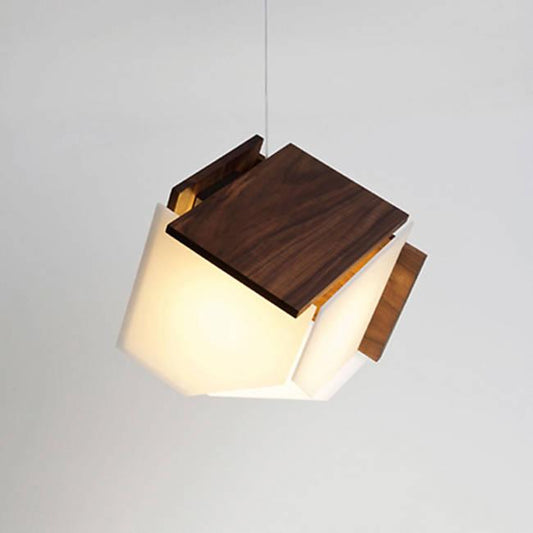 Mica LED Accent Pendant - Dark Satined Walnut Finish