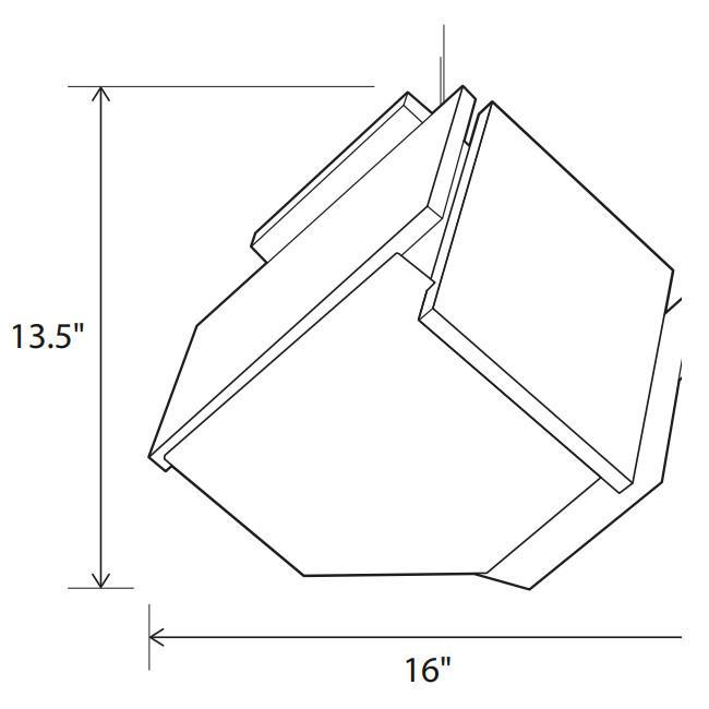 Mica L LED Pendant - Diagram