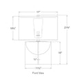 Load image into Gallery viewer, Michaela Small Table Lamp - Diagram
