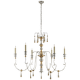 Load image into Gallery viewer, Michele Medium Chandelier - French Gild Silver and Gold
