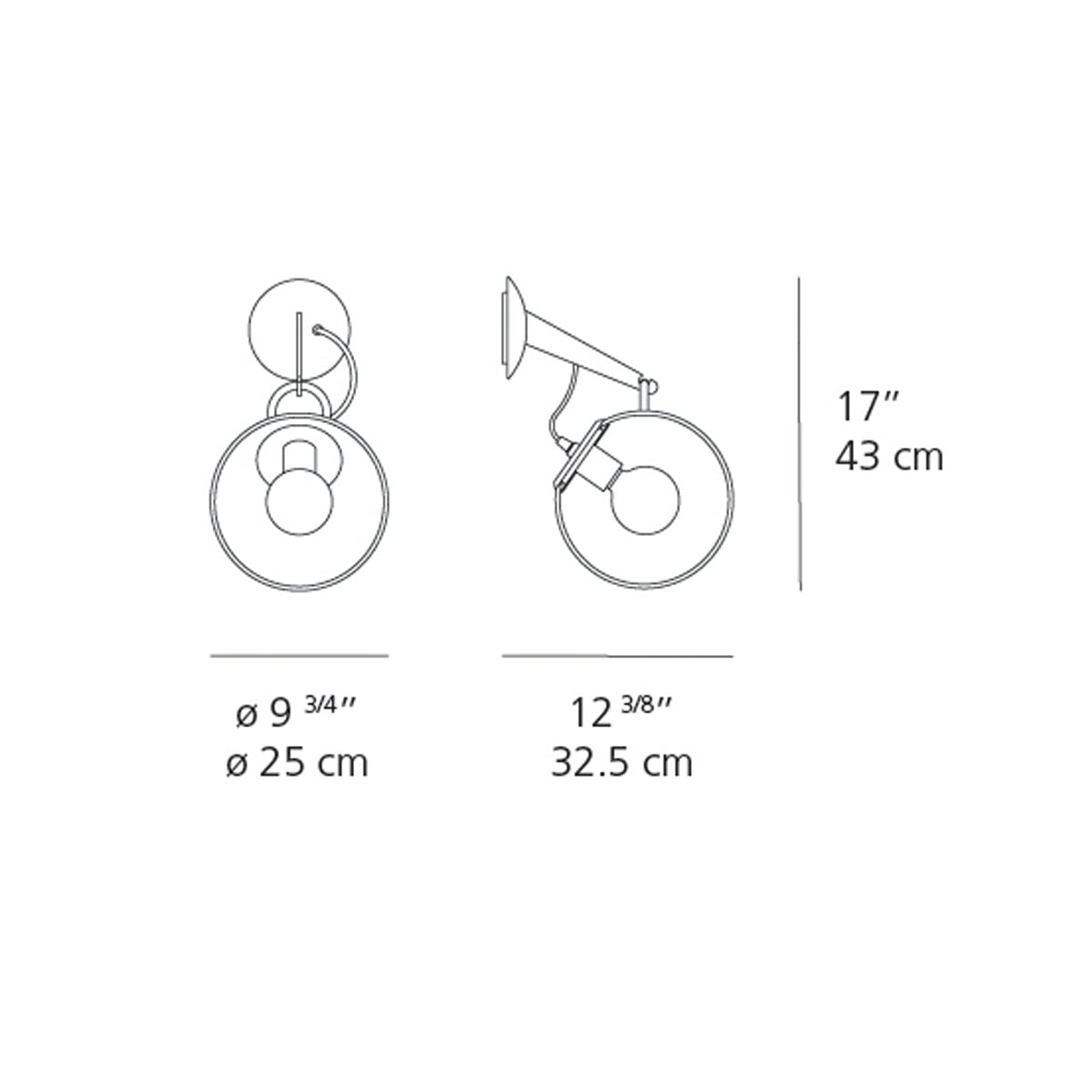 Miconos Wall Light - Diagram