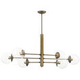 Load image into Gallery viewer, Mid-Century Linear Chandelier - Antique Brass
