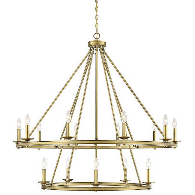 Middleton 15-Light Chandelier - Brass Finish