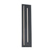 Midnight Large LED Outdoor Wall Sconce - Black Finish