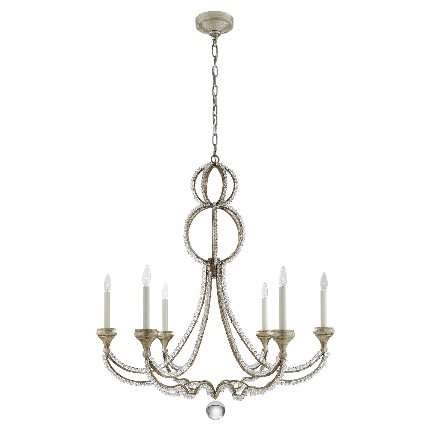 Milan Large Chandelier - Venetian Silver