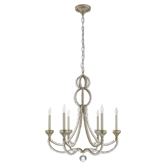 Milan Medium Chandelier - Venetian Silver