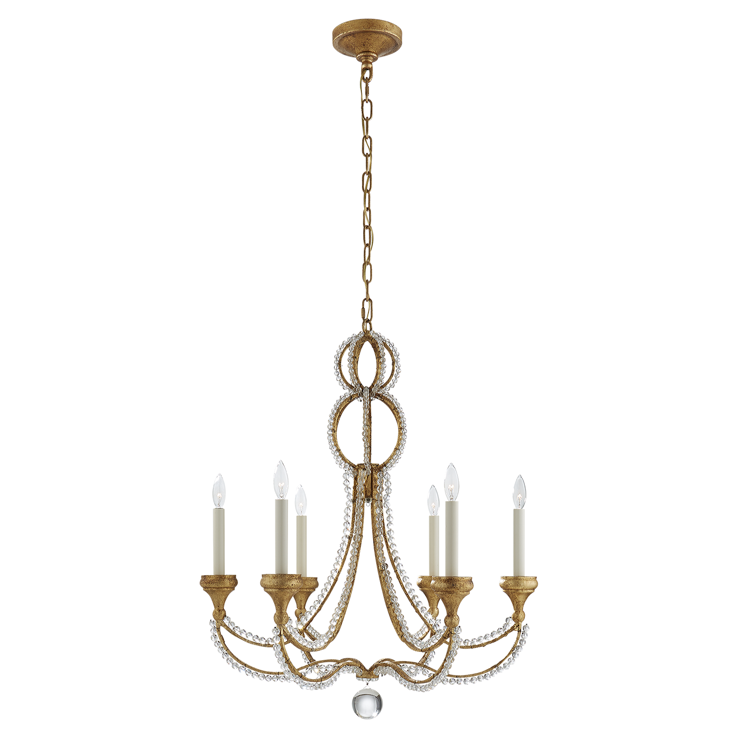 Milan Medium Chandelier - Venetian Gold