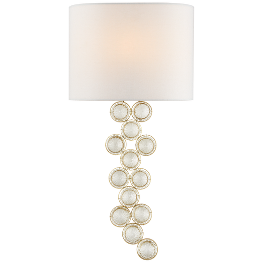 Milazzo Medium Left Sconce - Gild Finish