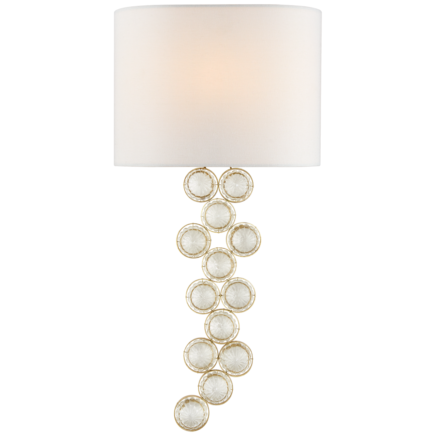 Milazzo Medium Right Sconce - Gild Finish