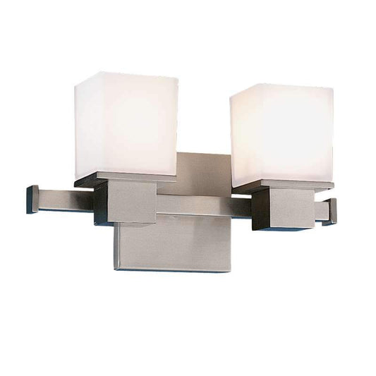 Milford Two Light Vanity Light Satin Nickel